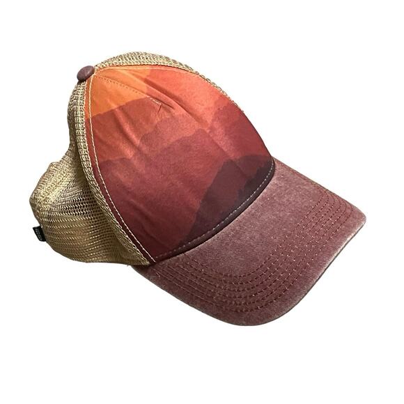 VTG 1992 Legacy Landscape Mountain Sunrise Sunset SnapBack Ball Cap Hat - Picture 3 of 9